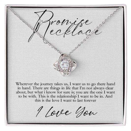 Promise of Forever: Journey Necklace & Heartfelt Note - Your Daily Assurance of Endless Love