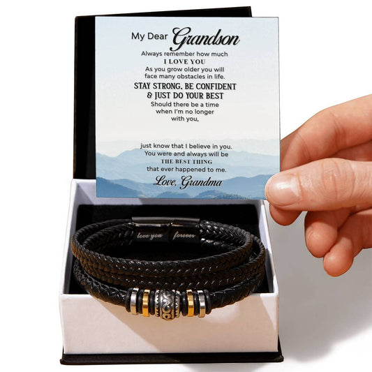 Grandma's Pride: A Grandson's Sentimental Bracelet Symbolizing Love, Strength, and Joy