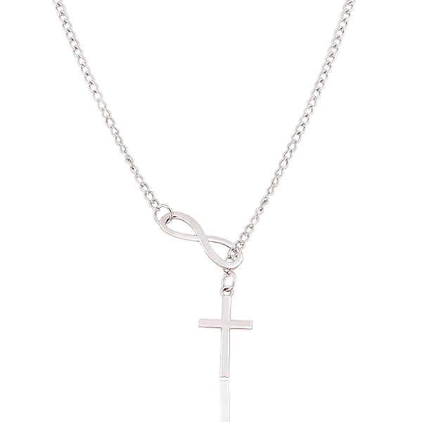 Women Infinity Cross Necklace